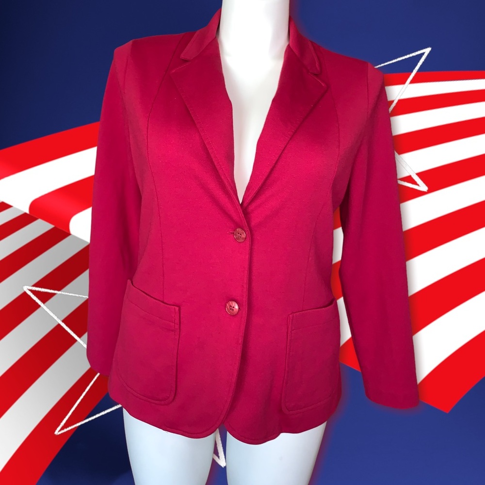 Fire Islander Red Blazer Jacket, Size 18